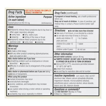 Foster & Thrive™ Allergy Relief Diphenhydramine HCl 25 mg Minitabs
