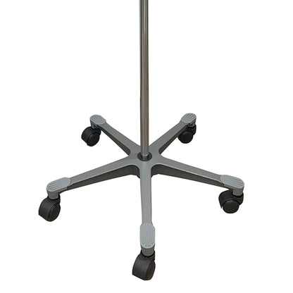 IV Stand Floor Stand 2 Hooks 5 Legs with Casters