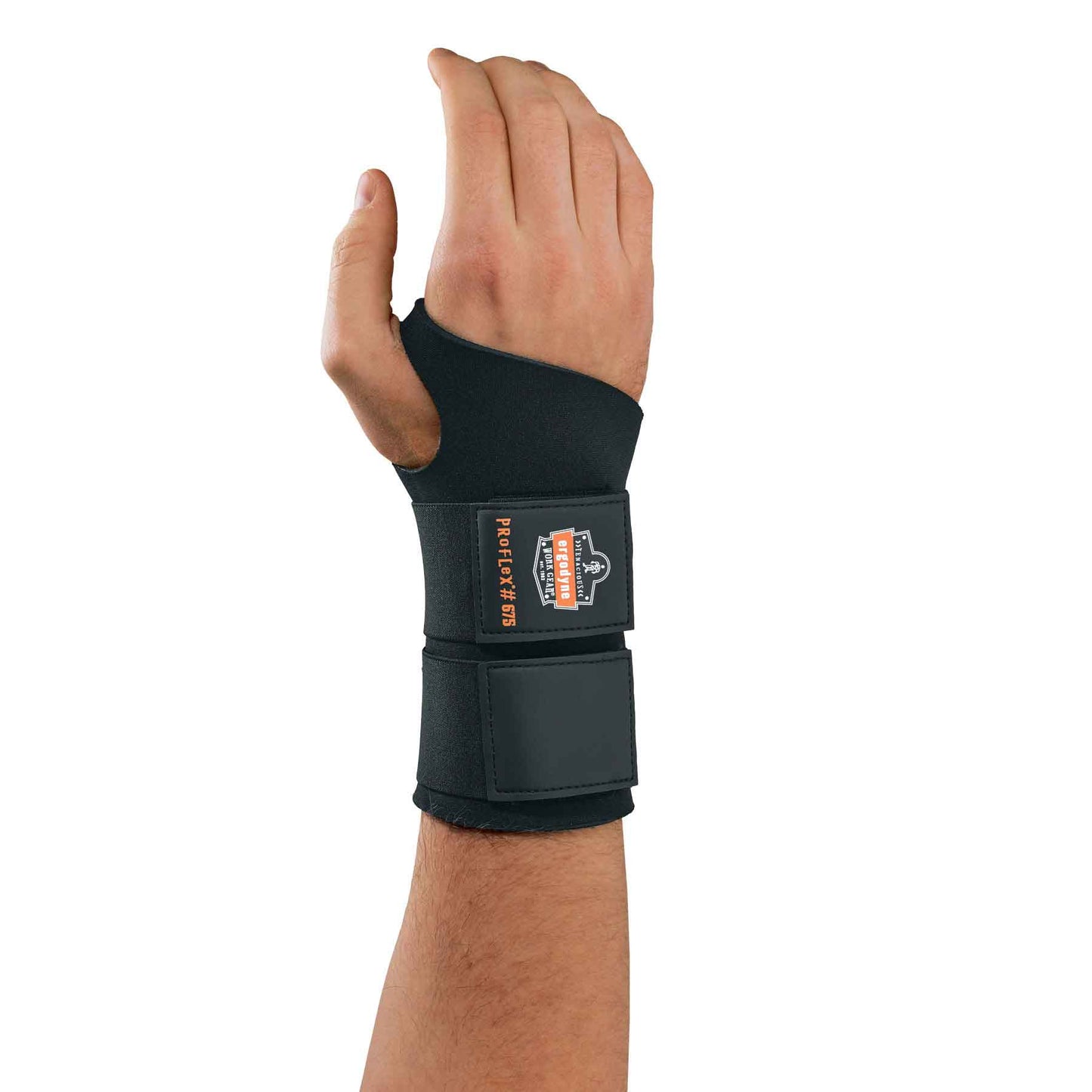 Wrist Support ProFlex® 670 Ambidextrous Double Strap Neoprene Left or Right Hand Black Medium