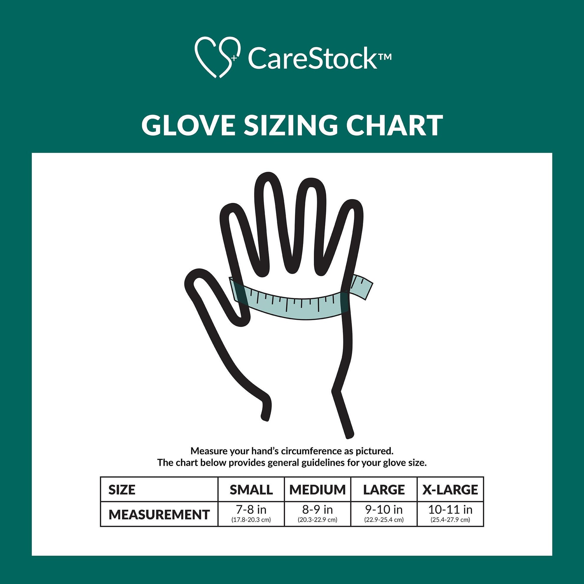CareStock™ Vinyl Exam Glove, Medium, Ivory