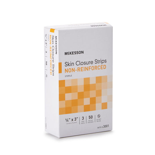 McKesson Nonreinforced Skin Closure Strip, 1/4 x 3 Inch