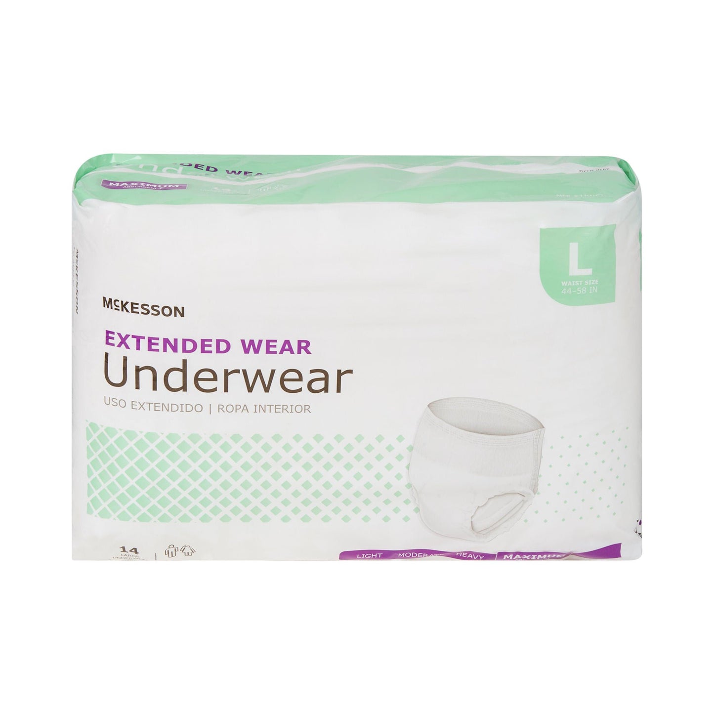 McKesson Extended Wear Maximum Absorbency Underwear, Large