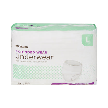 McKesson Extended Wear Maximum Absorbency Underwear, Large