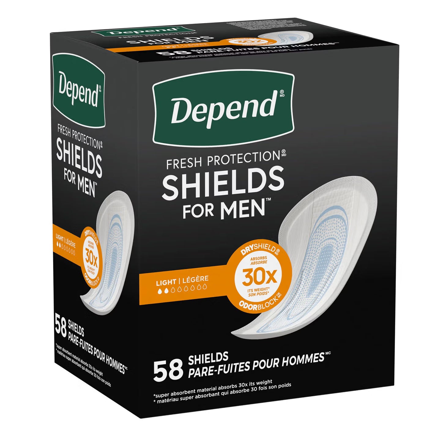 Depend® Shields for Men Light Bladder Control Pad