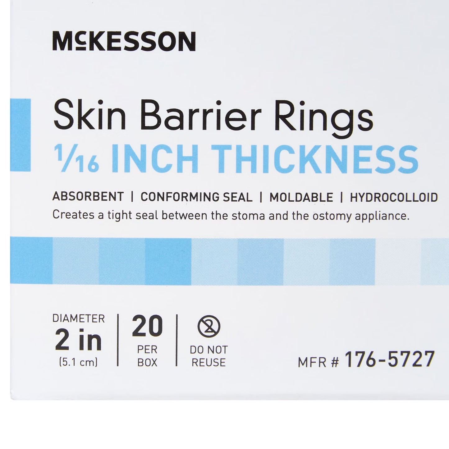 McKesson Skin Barrier Ring, 1/16-Inch Thick, 2-Inch Diameter