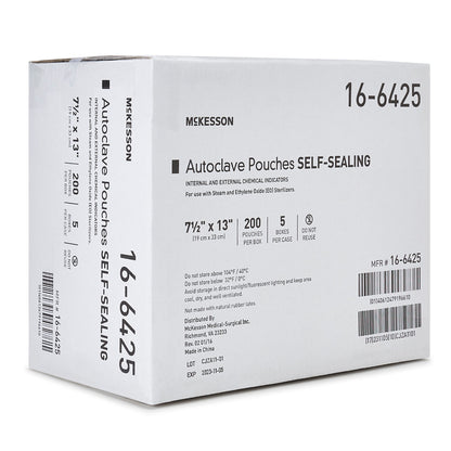 McKesson Sterilization Pouch, 7.5 x 13 Inch