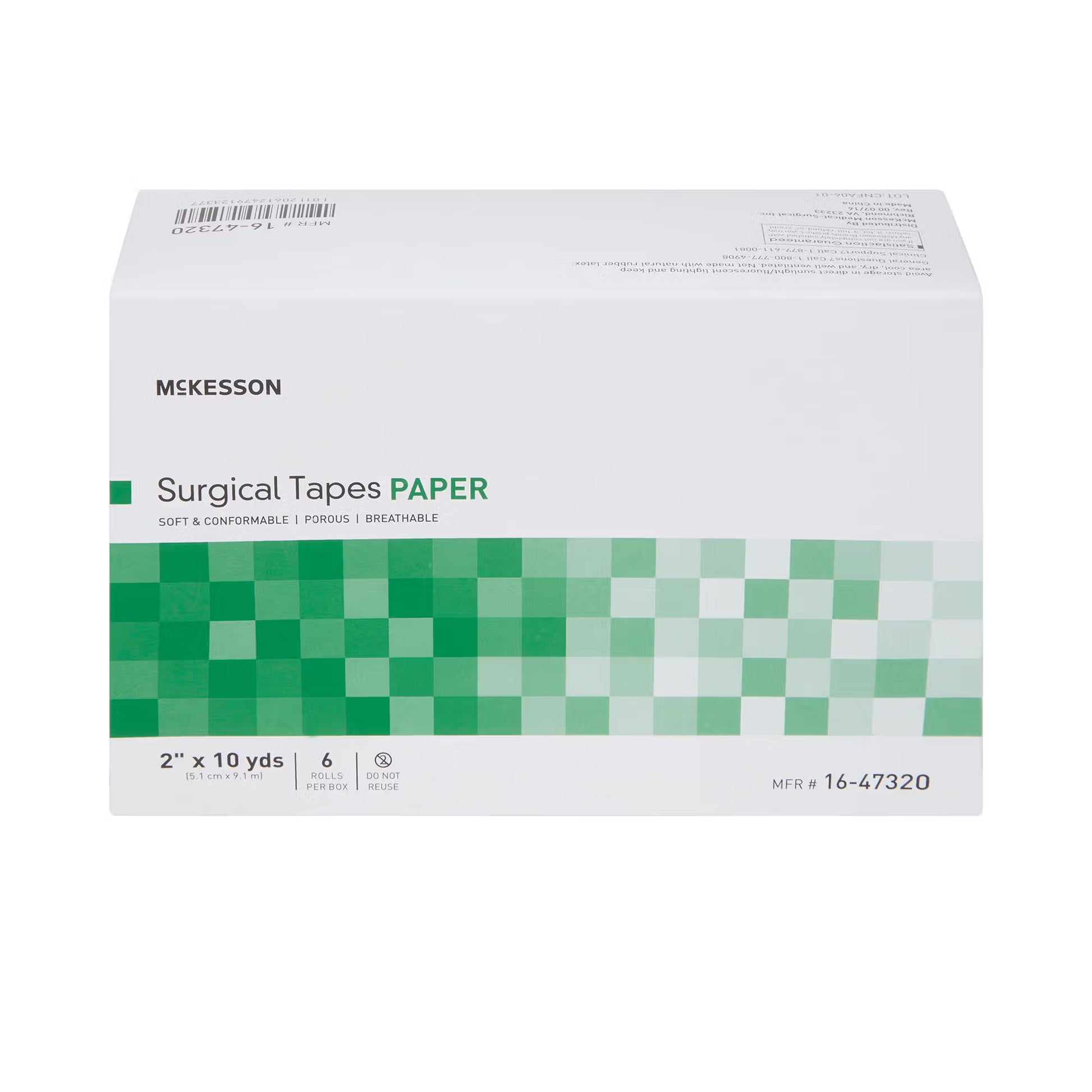 McKesson Paper Medical Tape, 2 Inch x 10 Yard, White