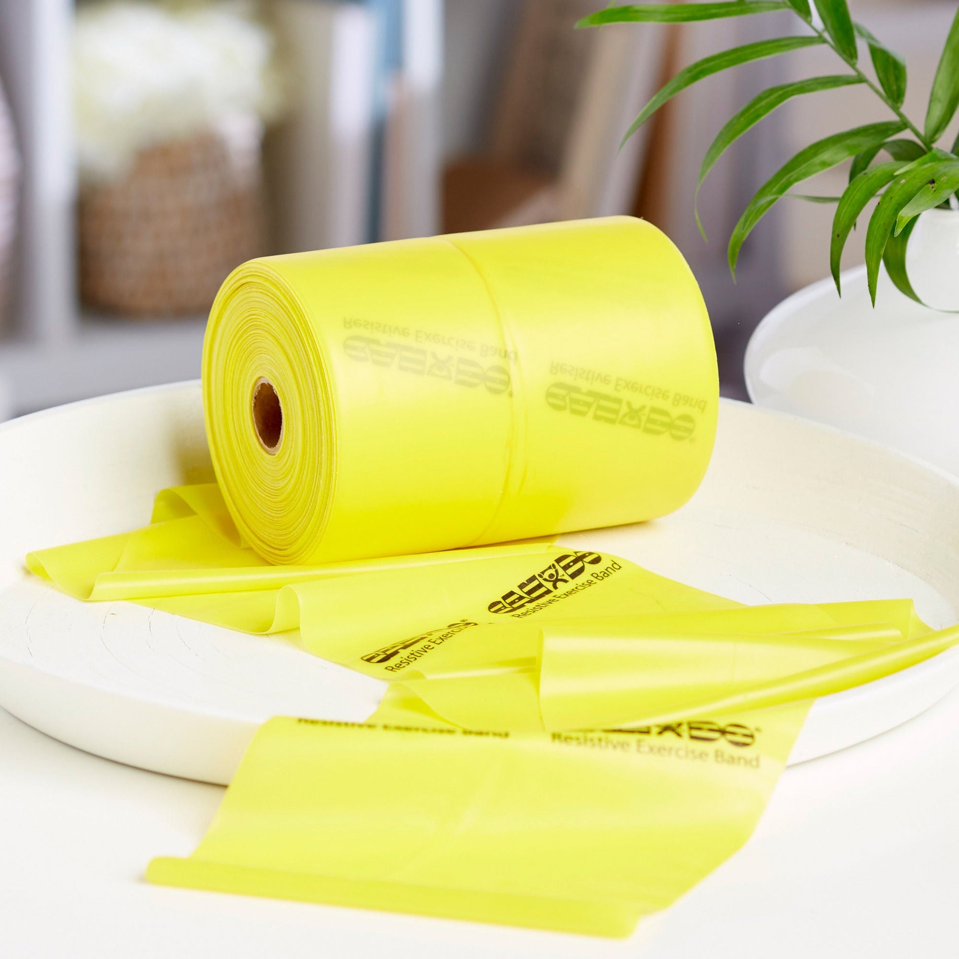 McKesson Exercise Resistance Band, Yellow, 5" x 50 Yard, Extra-Light Resistance