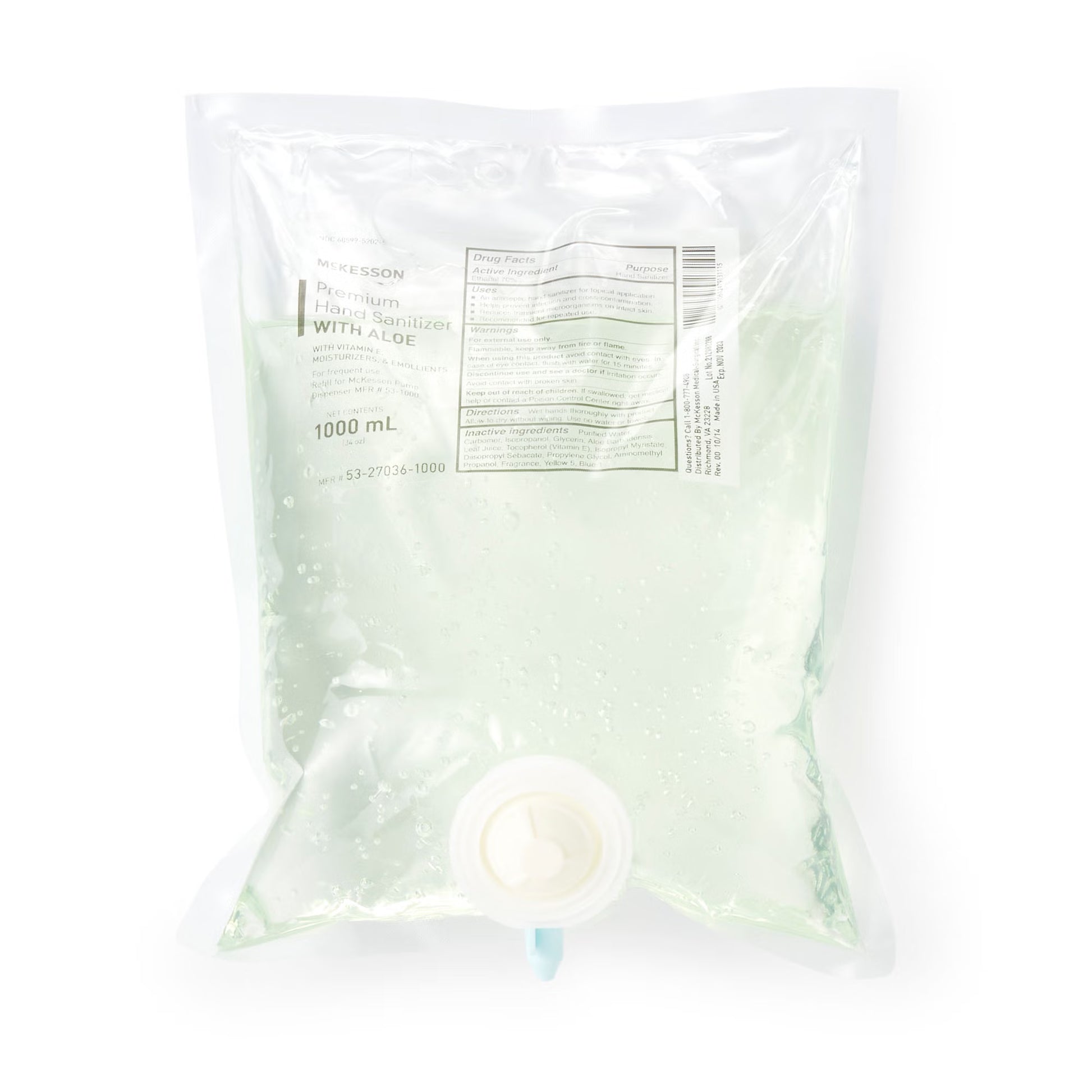 McKesson Gel Hand Sanitizer with Aloe 1000 mL