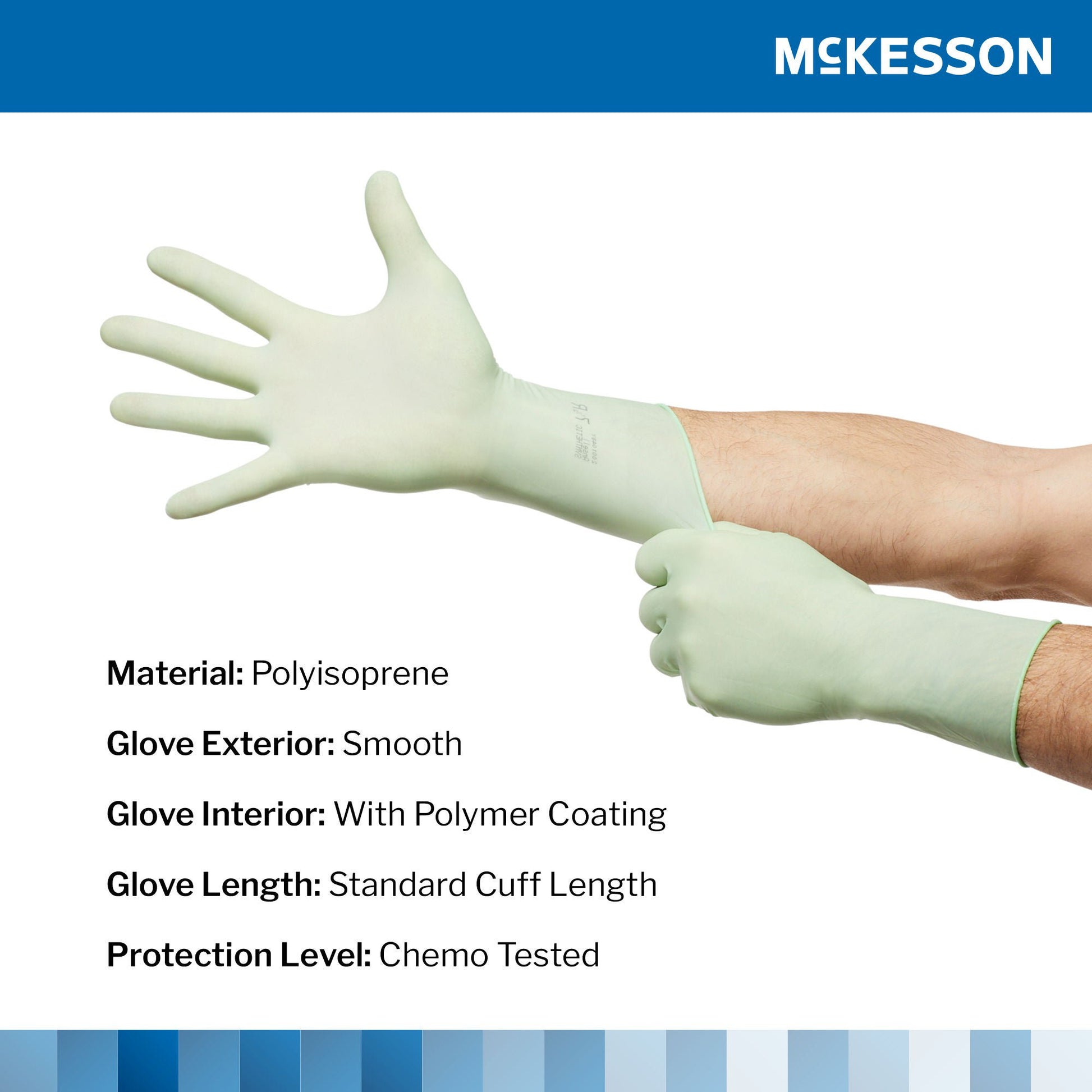 McKesson Perry® Performance Plus Polyisoprene Surgical Glove, Size 9, Green