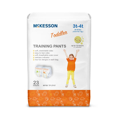 McKesson Toddler Training Pants, 3T to 4T for Children weighing 30 – 40 lbs.