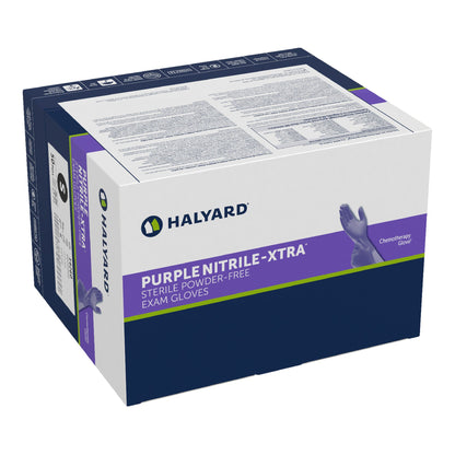 Purple Nitrile-Xtra™ Extended Cuff Length Exam Glove, Small