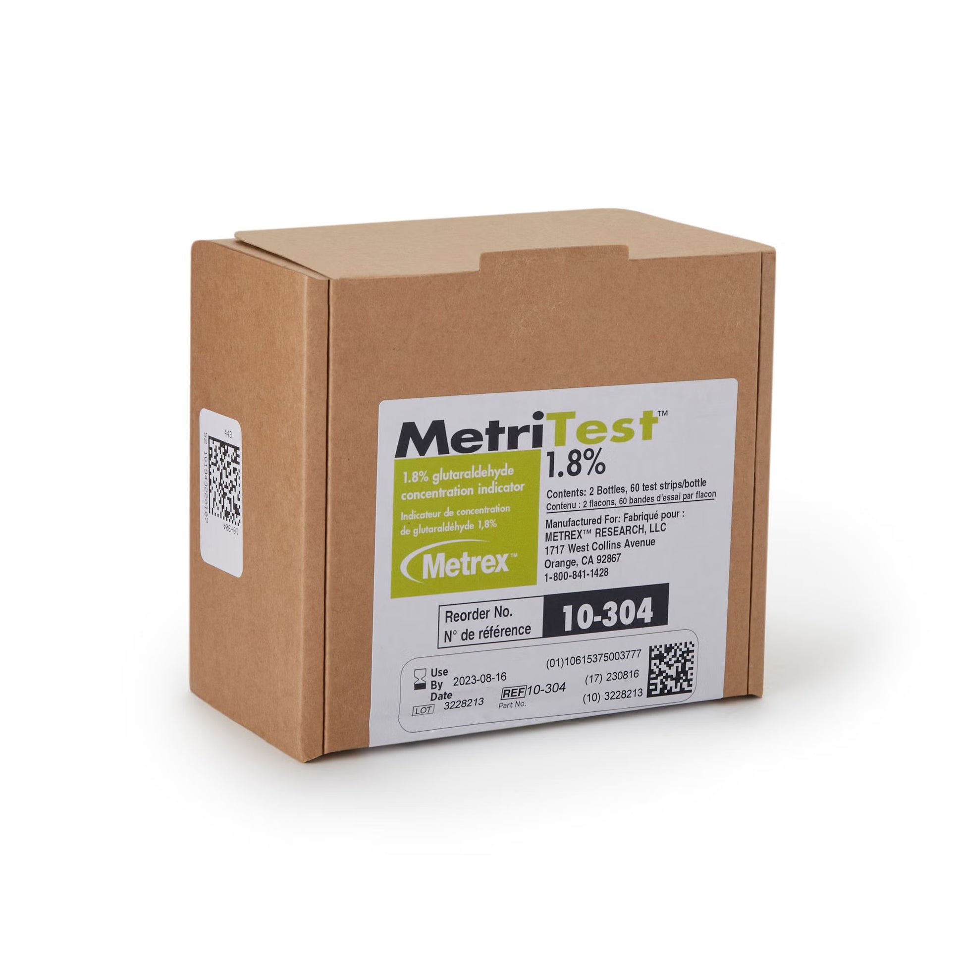 MetriTest™ 1.8% Glutaraldehyde Concentration Indicator