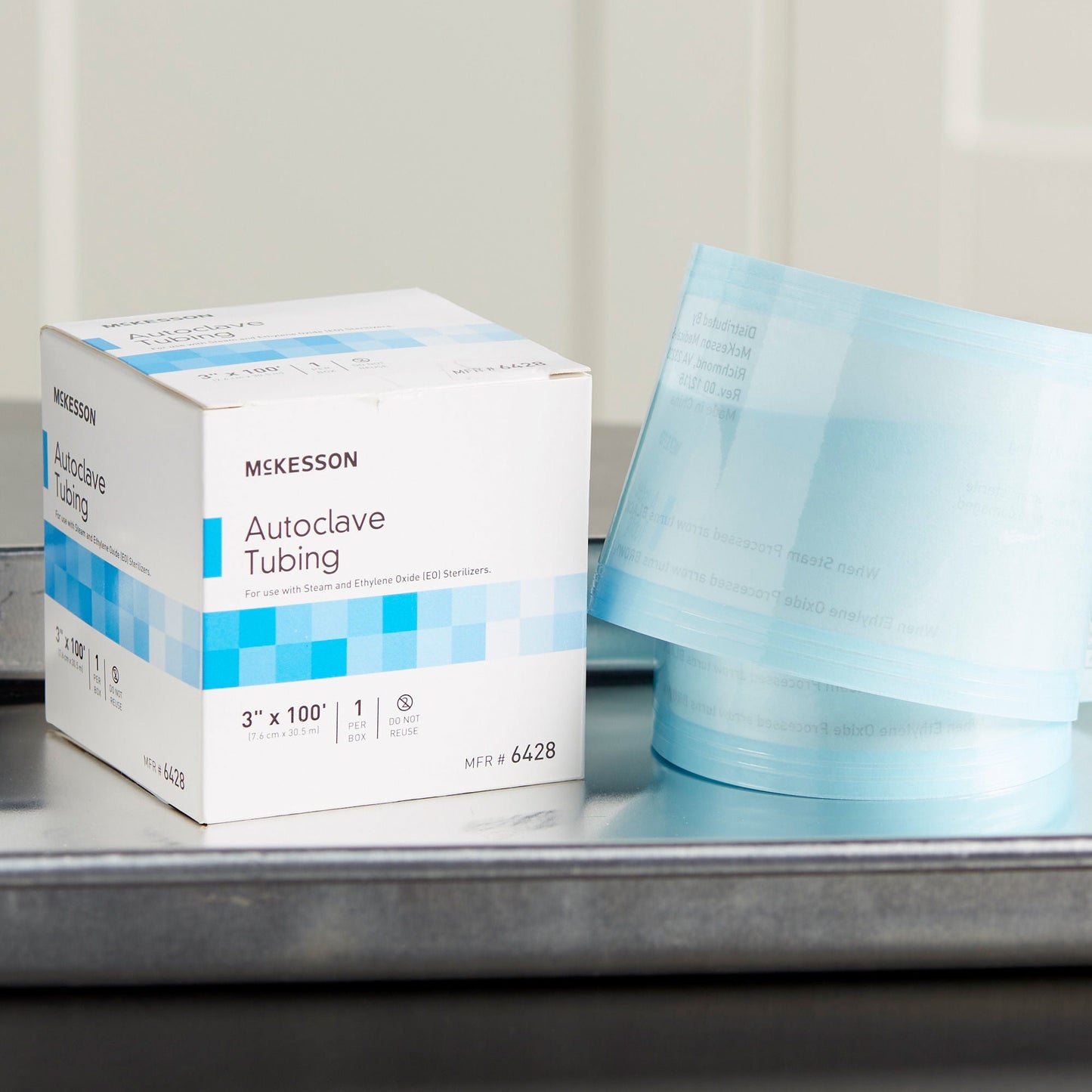 McKesson Sterilization Tubing, 3 Inch x 100 Foot