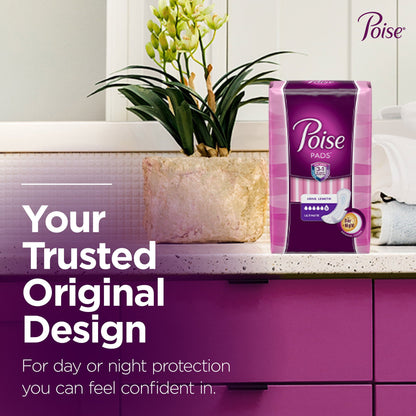 Poise® Ultimate Day and Night Bladder Control Pad, Long Length