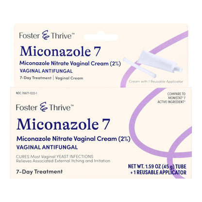 Foster & Thrive™ 2% Miconazole Vaginal Cream with Reusable Applicator, 7 Day