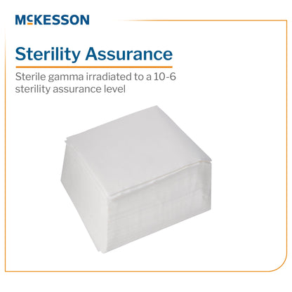 McKesson Cleanroom Wipe ISO Class 5, White, Sterile, Disposable, 9 x 9 Inch