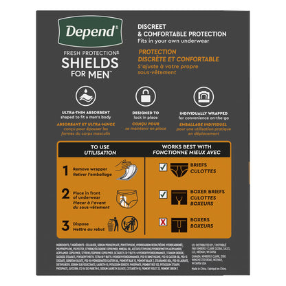 Depend® Shields for Men Light Bladder Control Pad