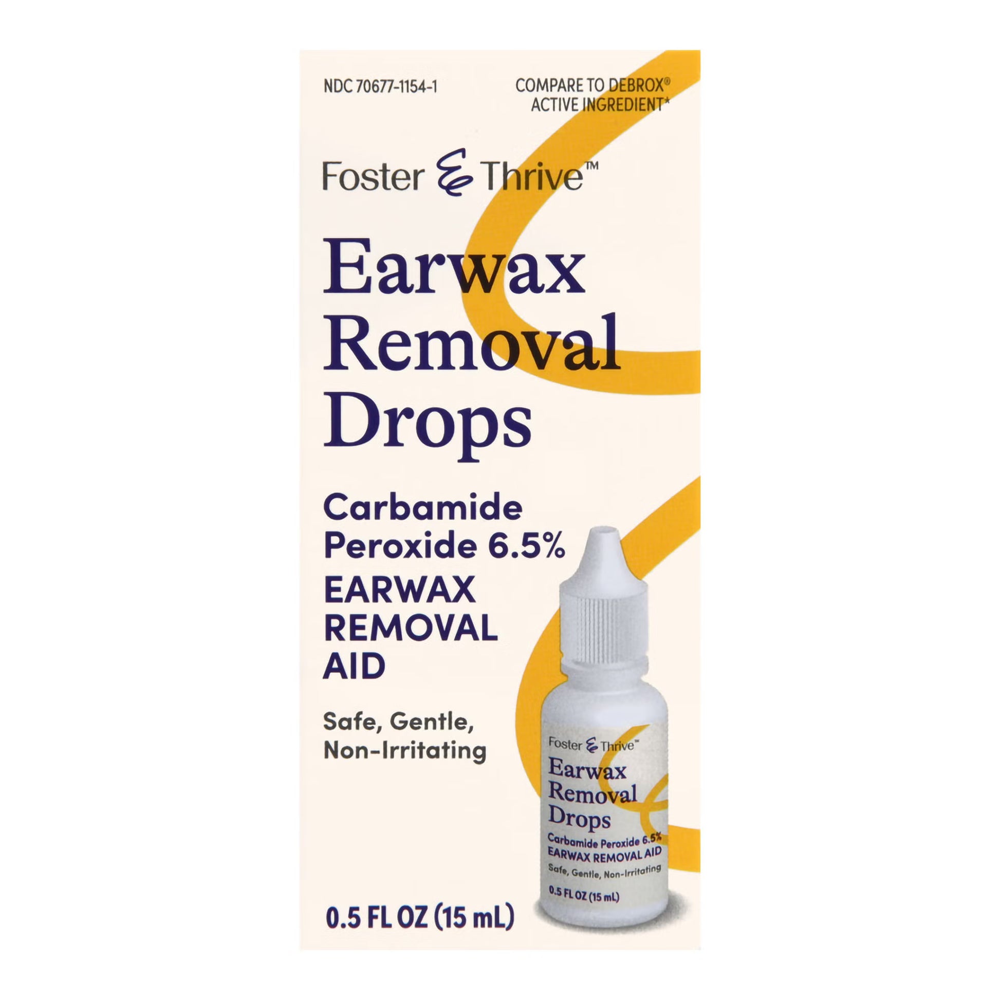 Foster & Thrive™ Earwax Removal Drops Carbamide Peroxide 6.5%, 0.5 Ounce