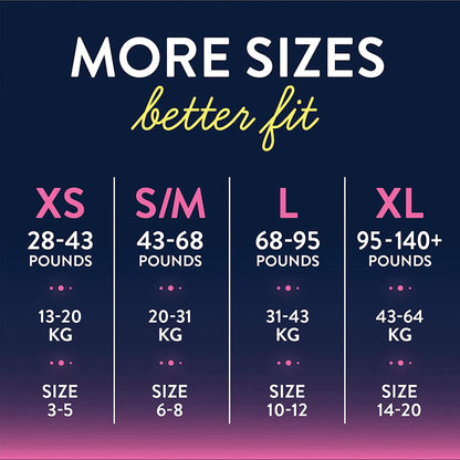 GoodNites® Night Time Underwear, Large for Girls weighing 68 – 95 lbs.