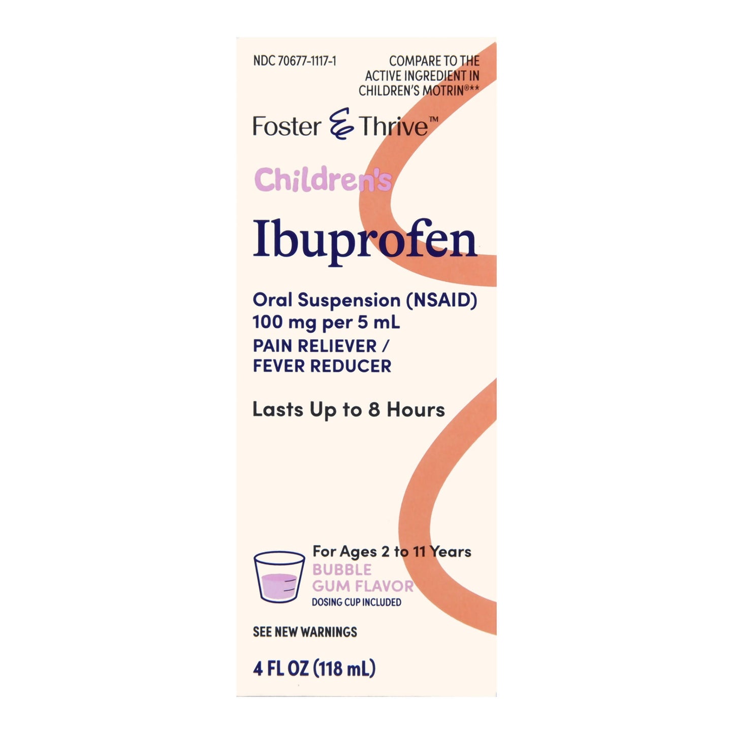 Foster & Thrive™ Ibuprofen Children's Pain Relief, Bubblegum Flavor