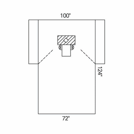 Halyard Sterile Thyroid EENT Drape, 100 x 72 x 124 Inch