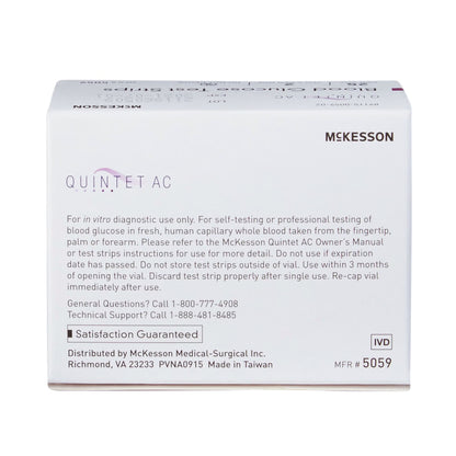 Quintet AC® Blood Glucose Test Strips