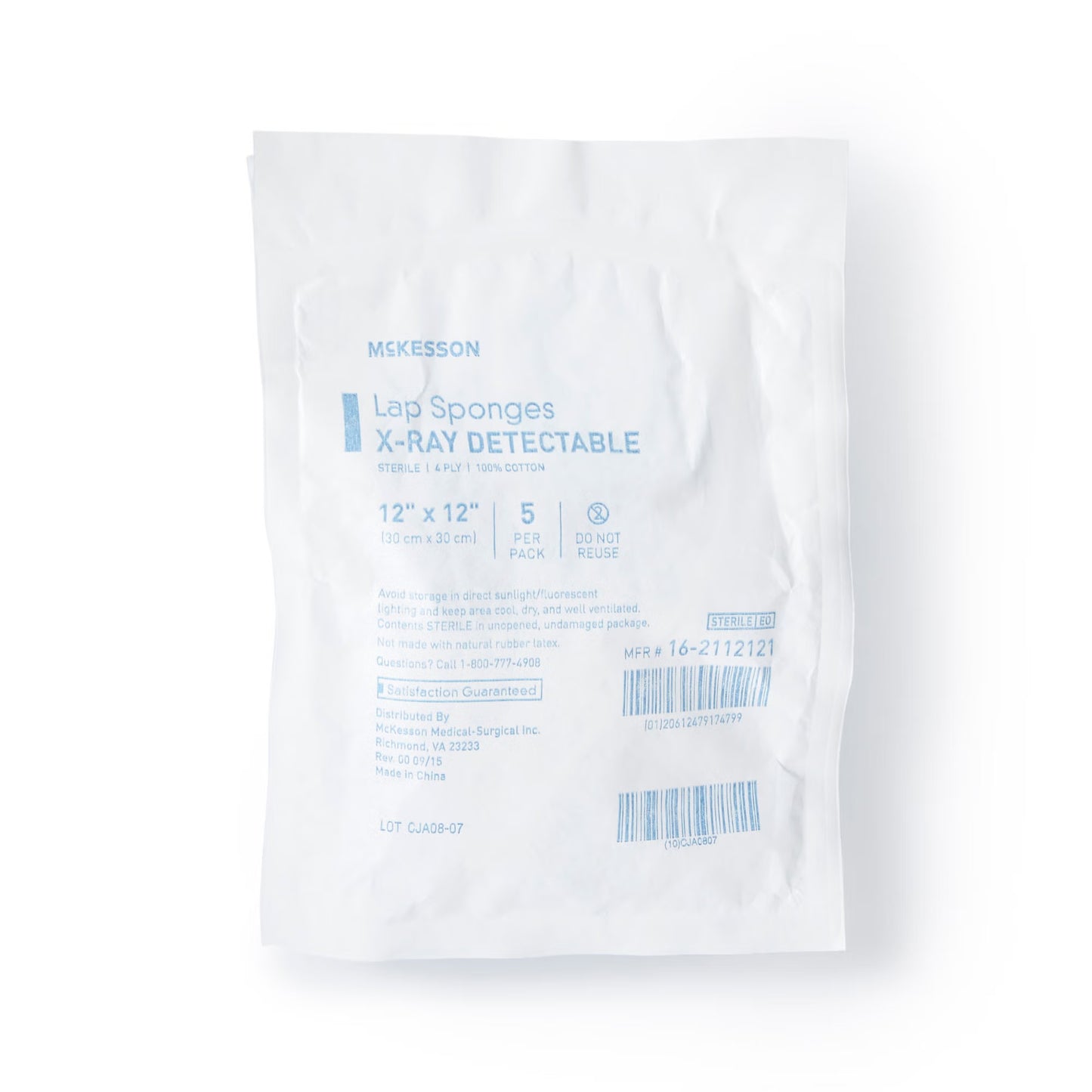 McKesson Laparotomy Sponge, 12 x 12 Inch