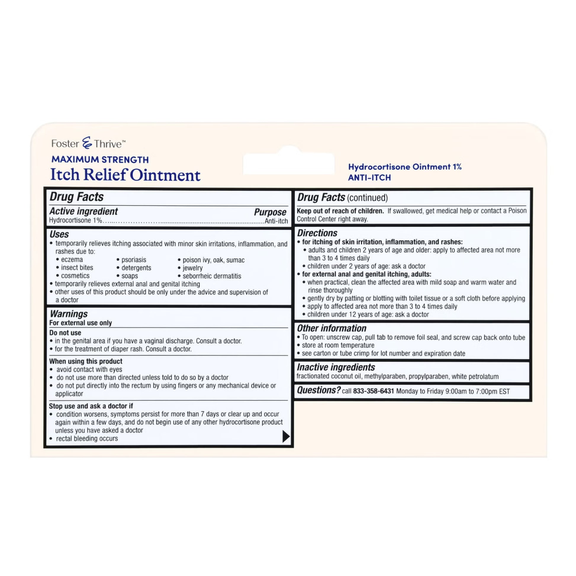 Foster & Thrive™ Hydrocortisone Ointment
