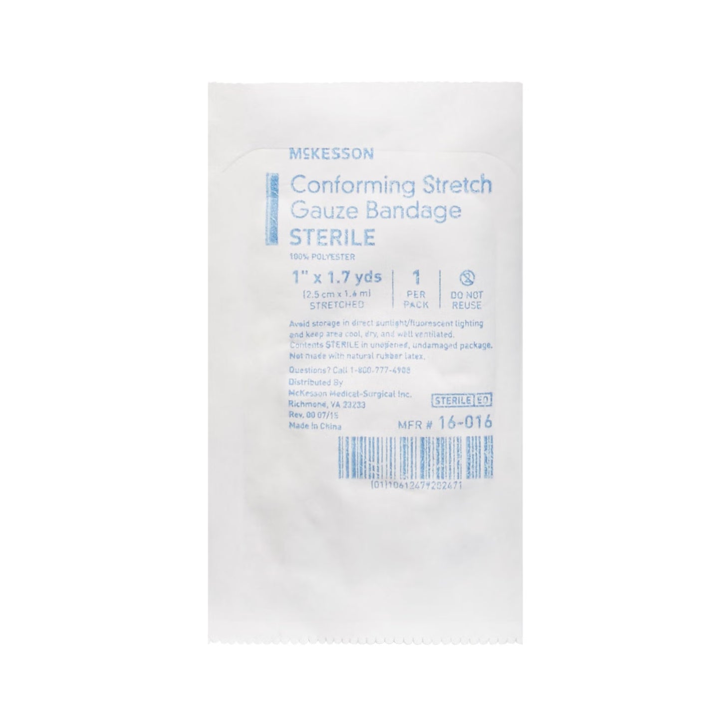 McKesson Sterile Conforming Bandage, 1 Inch x 1-7/10 Yard