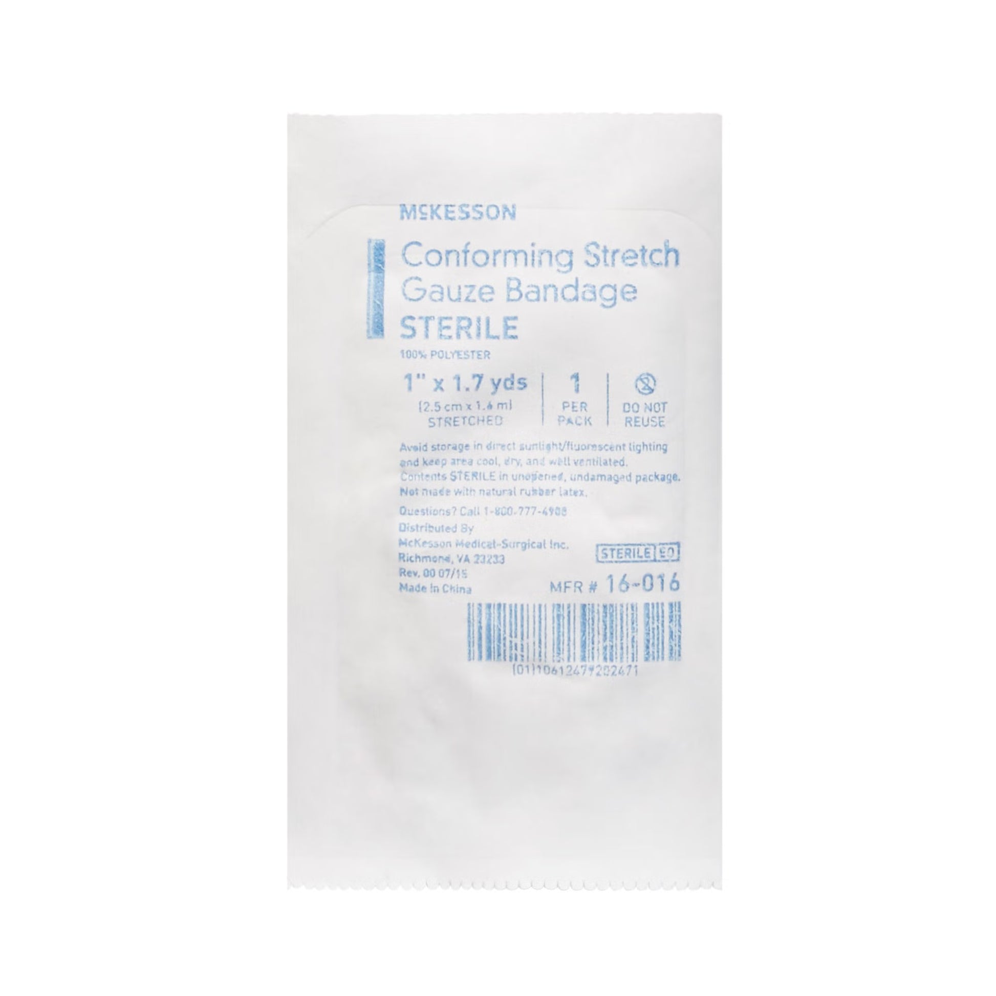 McKesson Sterile Conforming Bandage, 1 Inch x 1-7/10 Yard