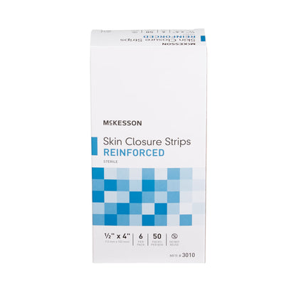 McKesson Skin Closure Reinforced Strip, 0.5 x 4 Inch
