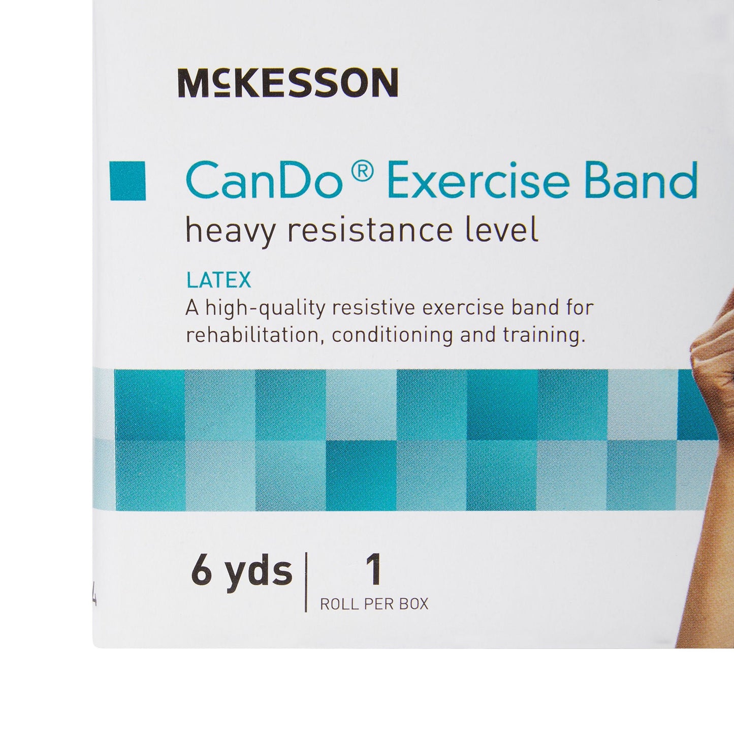 McKesson Exercise Resistance Band, Blue, 5 Inch x 6 Yard, Heavy Resistance