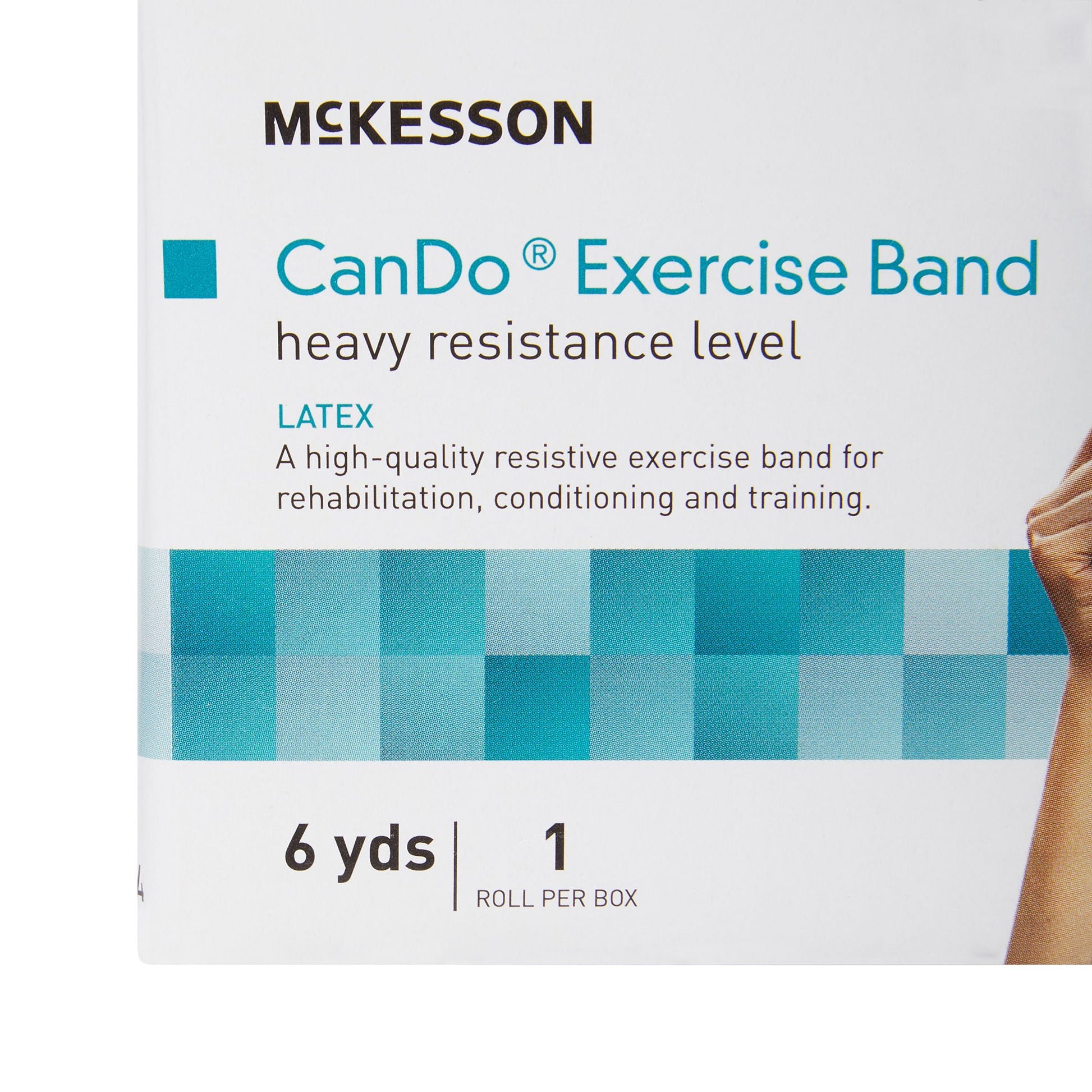 McKesson Exercise Resistance Band, Blue, 5 Inch x 6 Yard, Heavy Resistance