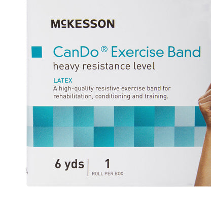 McKesson Exercise Resistance Band, Blue, 5 Inch x 6 Yard, Heavy Resistance