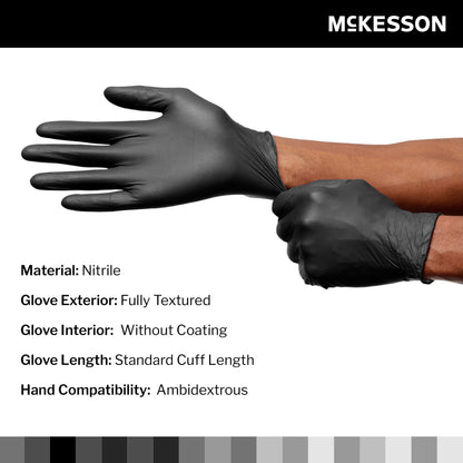 McKesson Confiderm® LDC Nitrile Exam Glove, Extra Large, Black