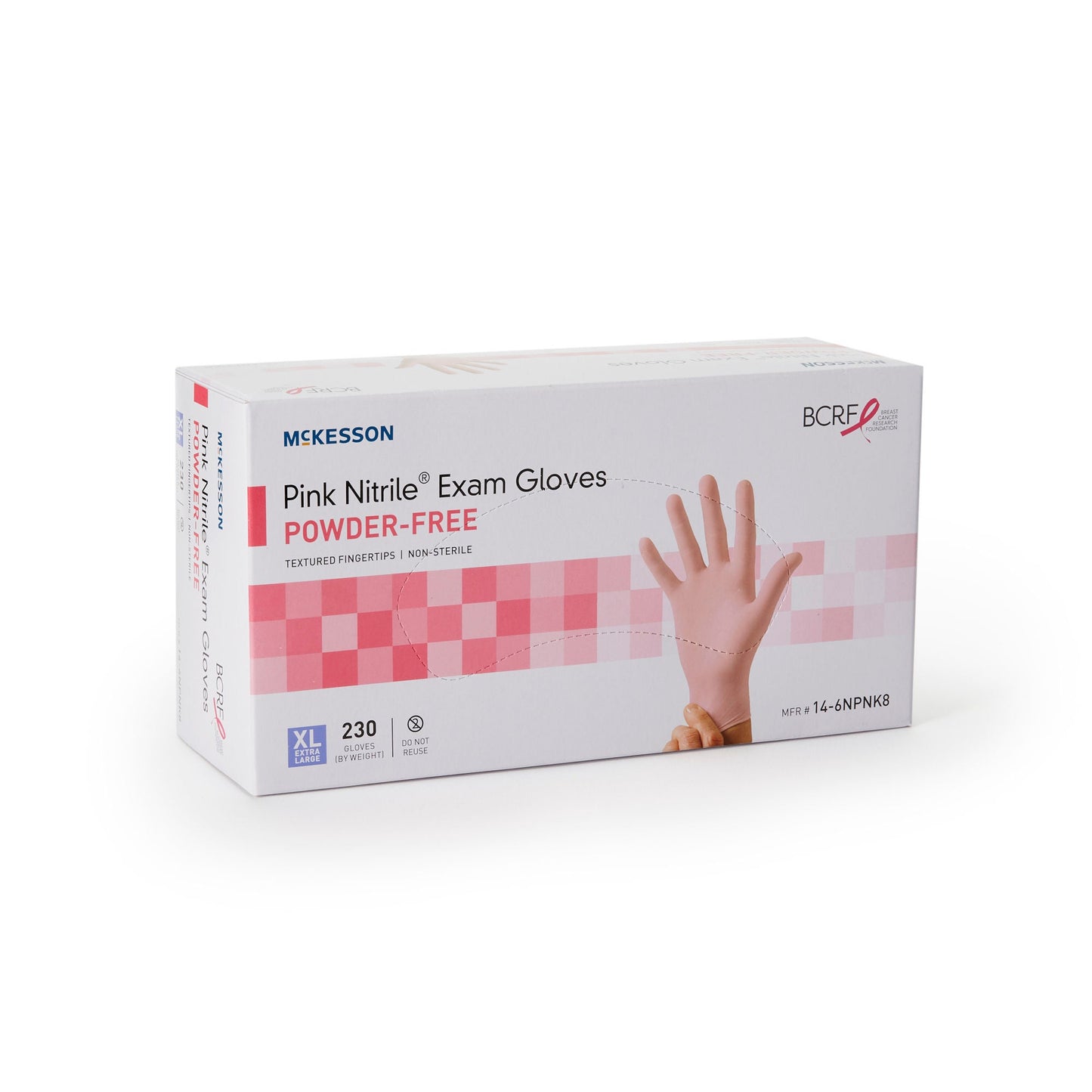 McKesson Pink Nitrile® Nitrile Exam Glove, Extra Large, Pink