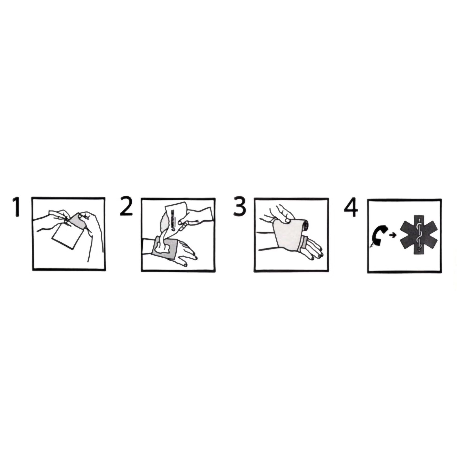 Water-Jel® First Responder Burn Dressing, 4 x 4 Inch