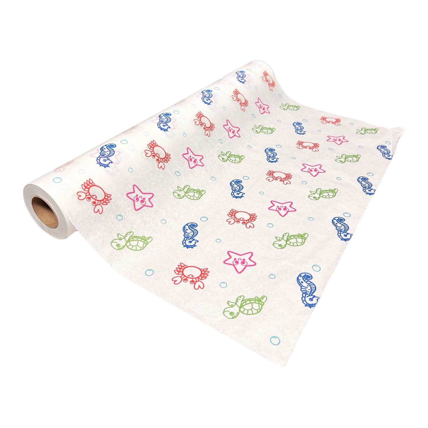 Table Paper McKesson 18 Inch Width 225 Foot Length Print (Sea Friends) Smooth