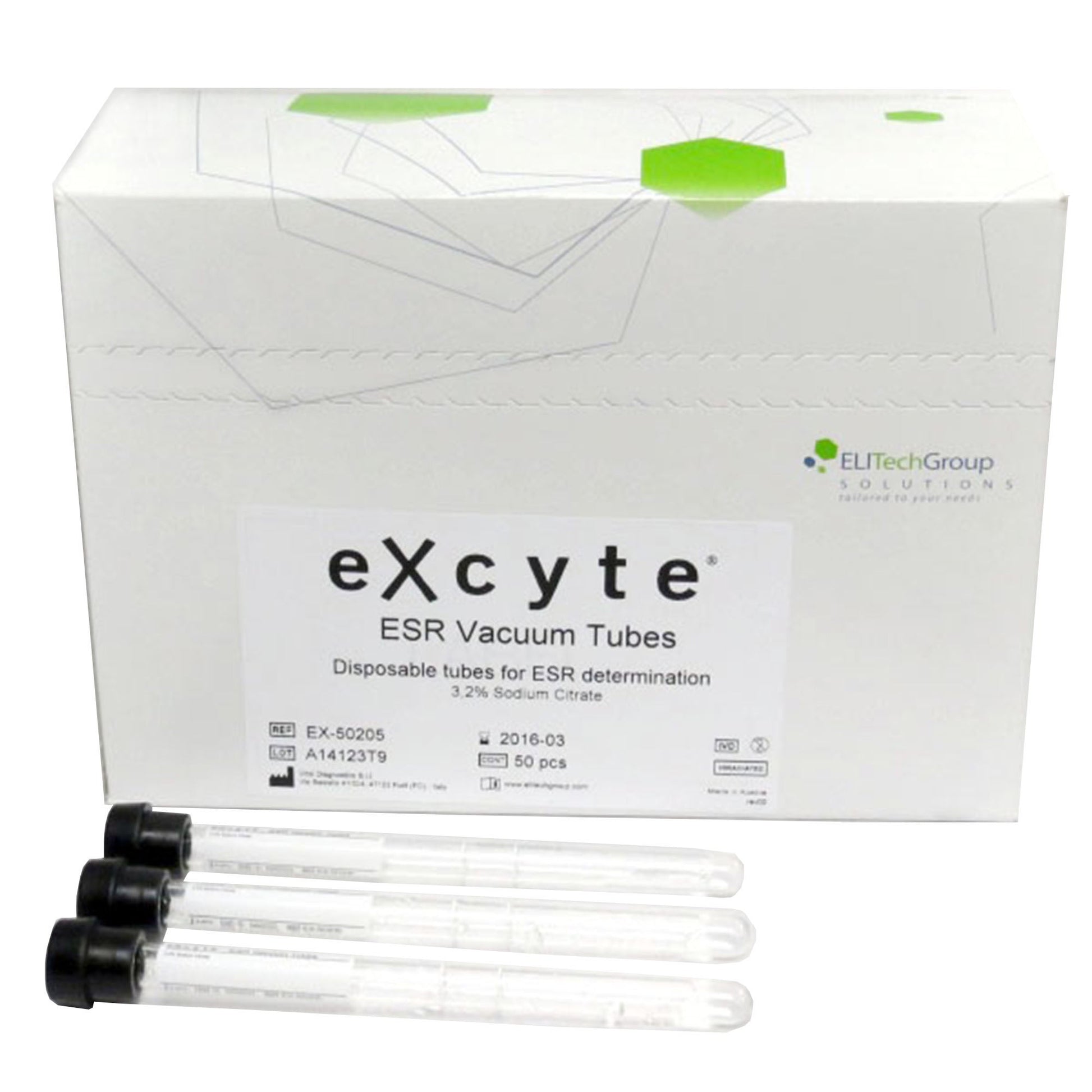 Excyte® Vacuum Glass Tube, 1 mL, 8 x 120 mm