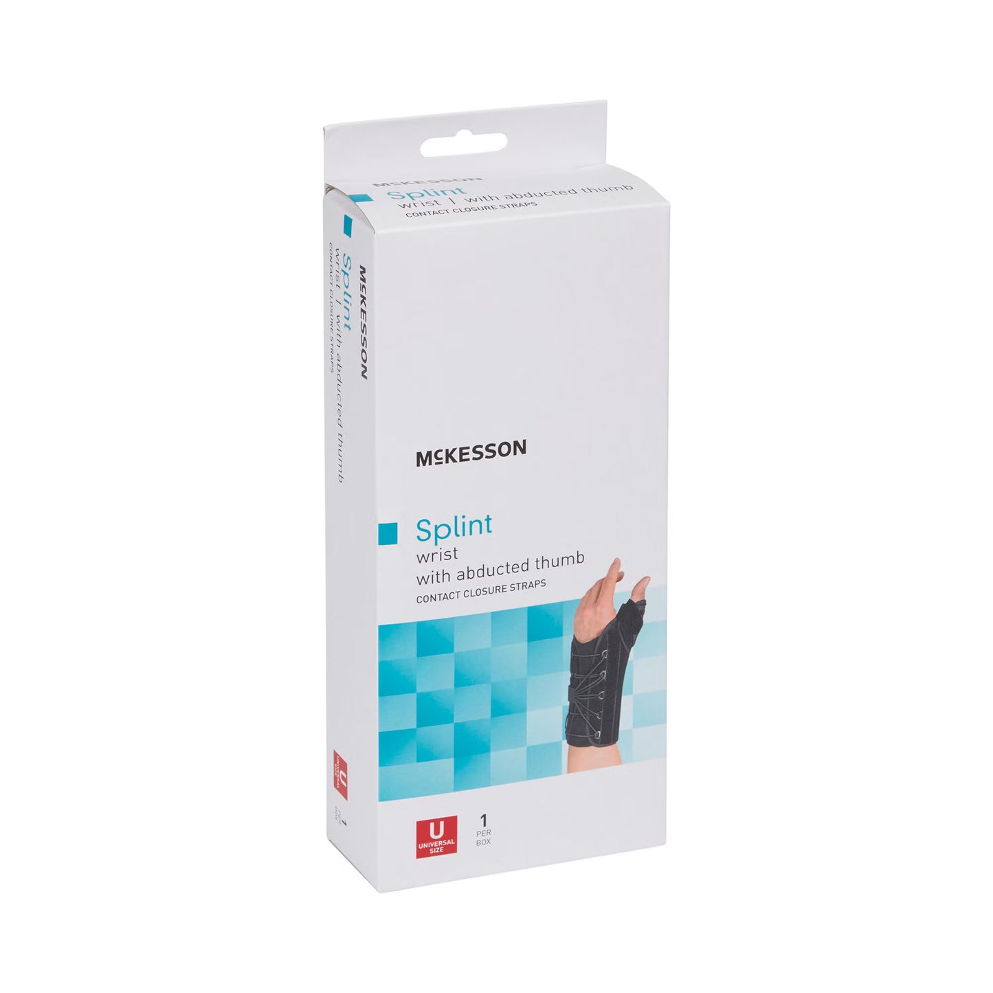 McKesson Right Wrist Splint with Abducted Thumb, One Size Fits Most