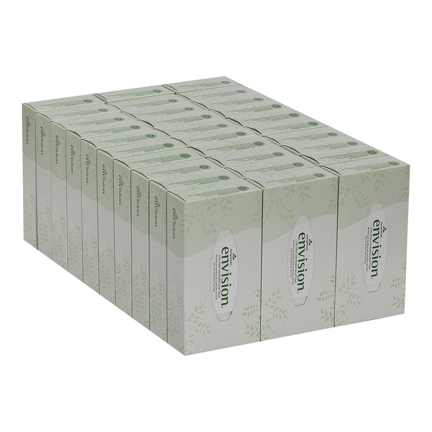 Envision Facial Tissue White 8 x 8.3 Inch