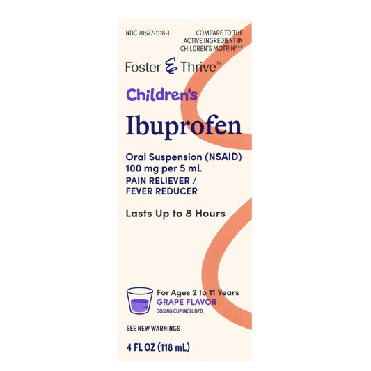 Foster & Thrive™ Children's Ibuprofen Oral Suspension Grape