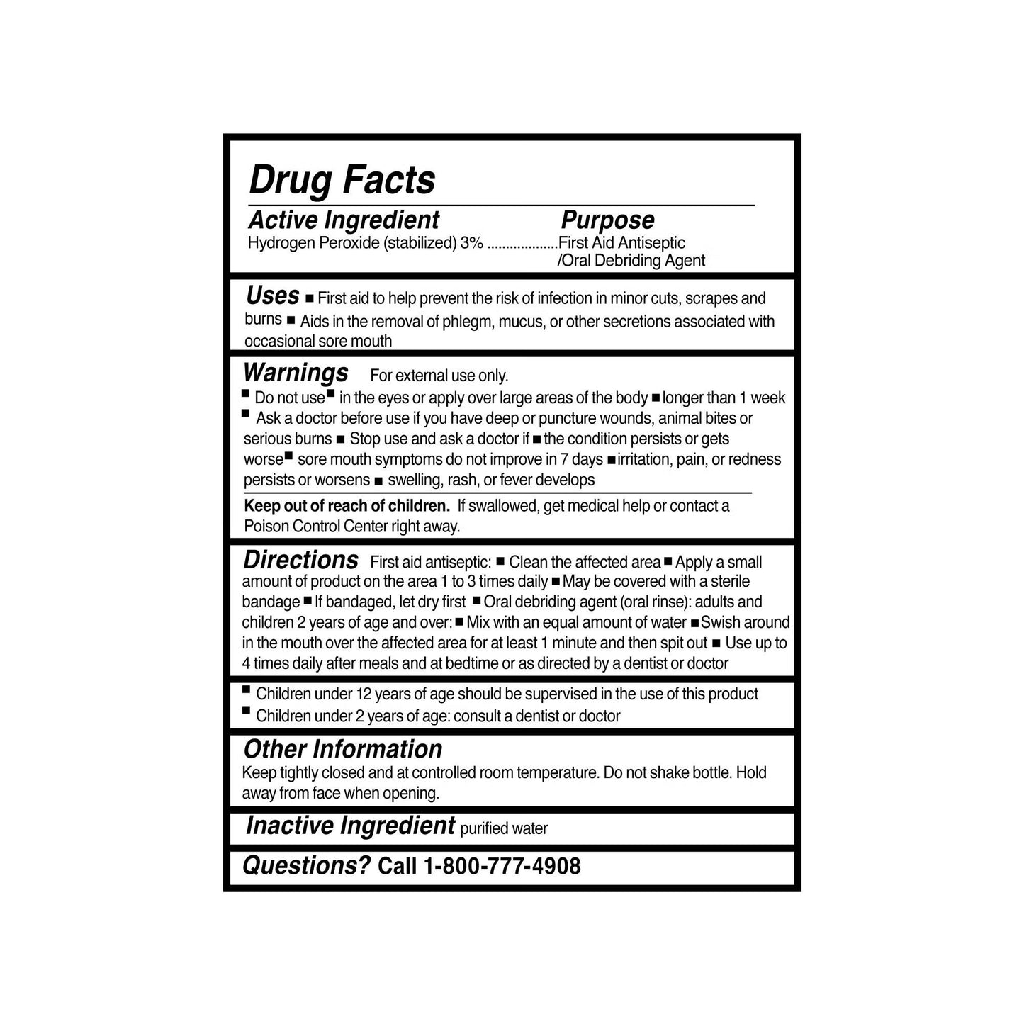McKesson Hydrogen Peroxide Antiseptic, 1-gallon bottle