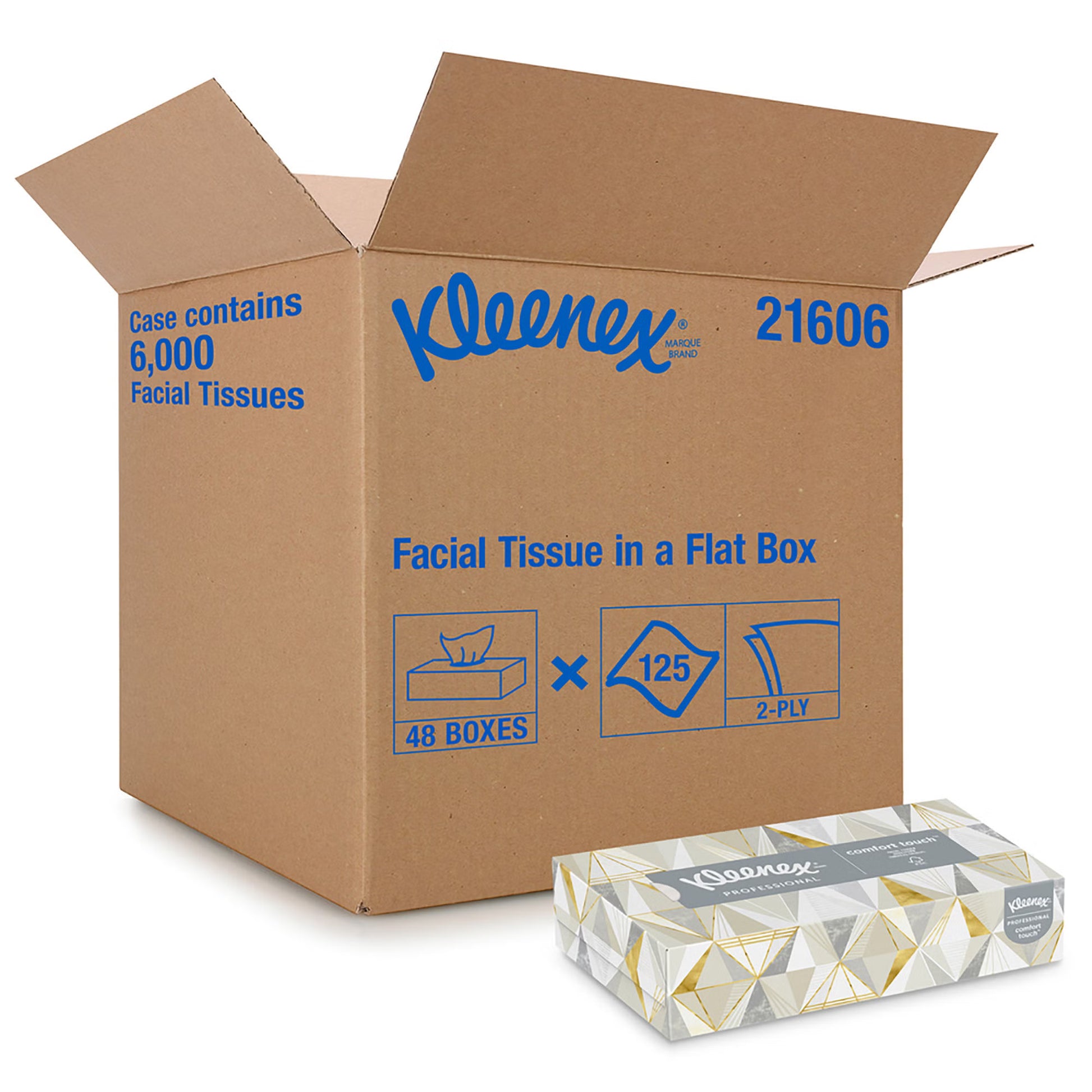 Kleenex® Facial Tissue, 8 x 8-2/5 Inch
