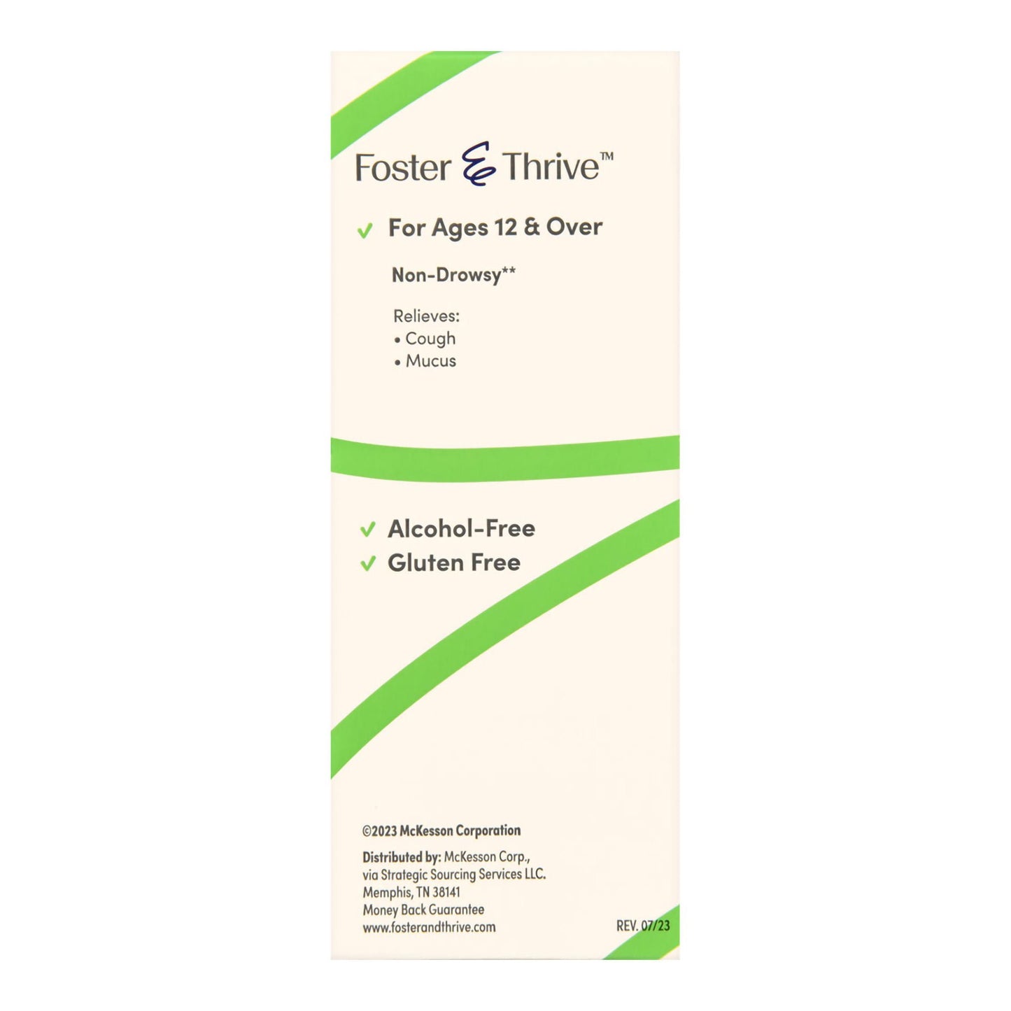Foster & Thrive™ Adult Tussin DM Liquid, Raspberry Flavor