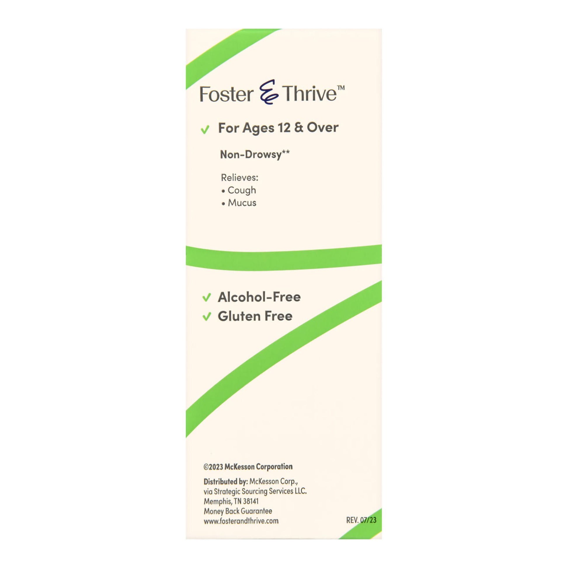 Foster & Thrive™ Adult Tussin DM Liquid, Raspberry Flavor