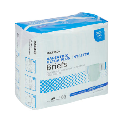 McKesson Ultra Plus Stretch Heavy Absorbency Incontinence Brief, Bariatric