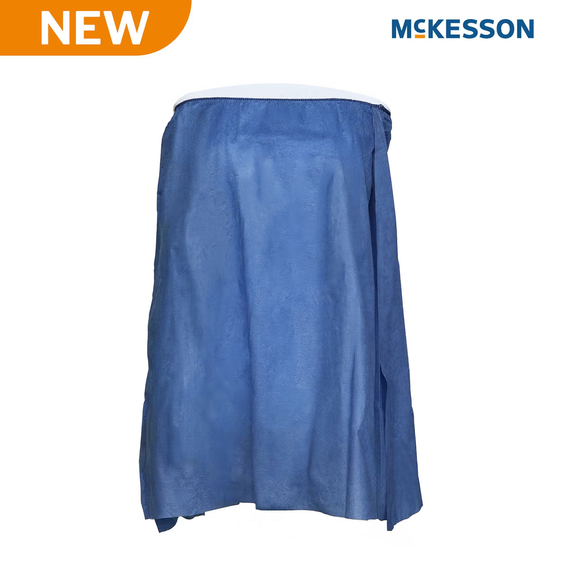 McKesson Strapless Exam Gown, One Size Fits Most, Blue, 2 x 2 Feet