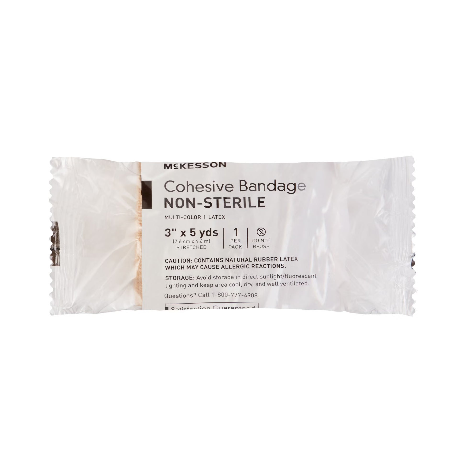 McKesson Self-adherent Closure Cohesive Bandage, 3 Inch x 5 Yard